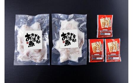 いかゲソのキムチ鍋セット 2～3人前 冷凍（ゲソ200ｇ×2P、鍋の素）