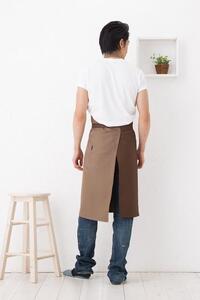 【ブラック】ブロックカラーエプロン