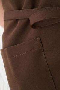 【ブラウン】ワンショルダーエプロン（撥水・撥油）