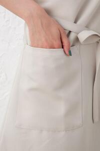 【ブラウン】ワンショルダーエプロン（撥水・撥油）