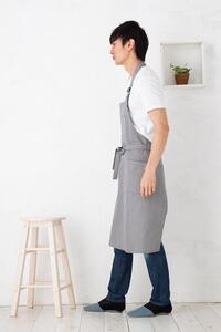 ヒッコリーデニムホルターネックエプロン
