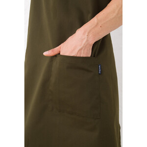 【カーキ】 T/Cタブリエクロスメンズエプロン