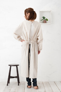 【ブラック】ロングストレート割烹着