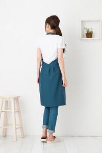 【ブラック】ホルターネックワンタッチエプロン（撥水・撥油）