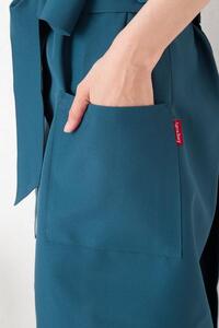 【ブラック】ホルターネックワンタッチエプロン（撥水・撥油）