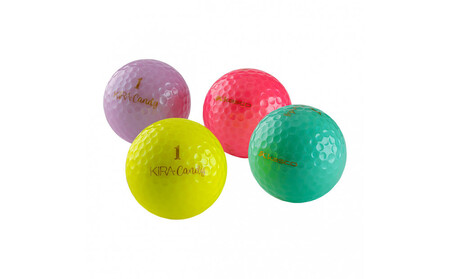 ゴルフボール KIRA candy 4色 12球入 (4個×3袋)レディース キャスコ kasco