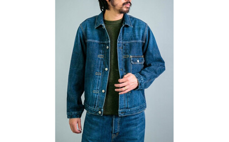 14ozセルヴィッチデニム　1stタイプジャケット インディゴブルー　【サイズ：2】