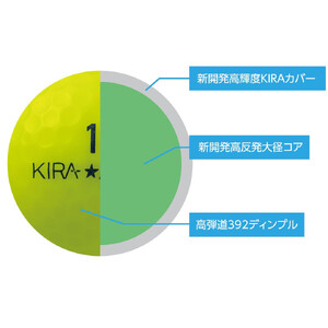 ゴルフボール  KIRA MAX 12球入 2ダース 【カラー：ターコイズ】 ゴルフ キャスコ kasco