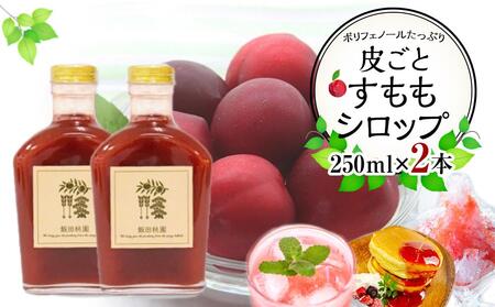 皮ごとすももシロップ 2本（250ml×2)【フルーツ シロップ すもも スモモ 香川県 さぬき市】