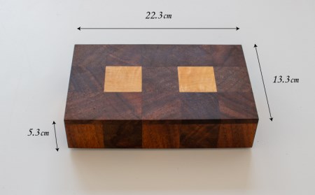 木の箱 木箱 ナラ ウォルナット  家具職人 ハンドメイド 家具  木工品 小箱 中