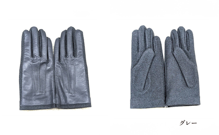 カシミヤ混　羊革メンズグローブ 手袋 グローブ メンズ カシミヤ 羊革 礼装 東かがわ市 雑貨 日用品 ファッション小物  ネイビー