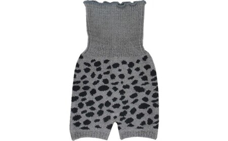 ヒョウ柄婦人腹巻付き ニットパンツ　3組セット