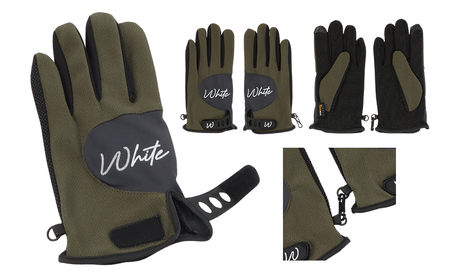 東かがわ市からお届けする【アウトドア・メンズ手袋】White-SS04 レッド