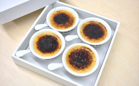 「La Salute」のカタラーナ（4個）ギフト用 お菓子 スイーツ 焼菓子 イタリアン 出張料理 おもてなし 甘さ 和三盆糖 濃口醤油 カラメル 添加物 手作り 