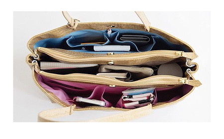 整理収納アドバイザーが監修したレディースビジネストートバッグ ファッション 女性 探し物 片づけのプロ 定位置 こだわり 明確 管理 ポケット 上質 国産 牛革 光沢感 ブラック