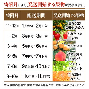 フルーツ 定期便 果物 フルーツ王国みとよの特選こだわり6品(奇数月)【配送不可地域：北海道・沖縄県・離島】_M02-0135-R  フルーツ定期便 旬のフルーツセット / フルーツ 定期便 ふるーつ定期便 フルーツ 詰め合わせ 果物定期便 春フルーツ 夏フルーツ 秋フルーツ 冬フルーツ