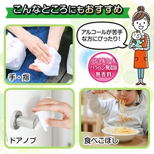 アラクリーネ ノンアルコール除菌シート (60枚×8P)×6袋×3か月