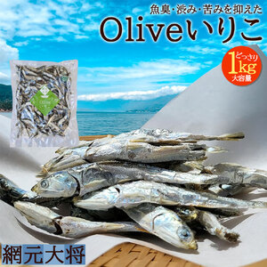 香川県三豊市産 オリーブいりこ大羽1kg