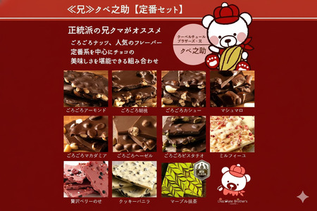割れチョコ クベ之助とチュル太山盛りChocolateBrothers 兄弟セット 2kg 1kg×2袋
