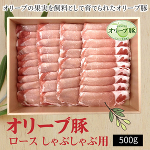 香川県産 オリーブ豚 ロース しゃぶしゃぶ用500g_M04-0077