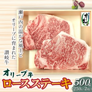 【ふるさと納税】オリーブ牛ロースステーキ500g