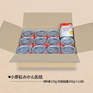 小原紅みかん缶詰　12缶セット (災害・備蓄・保存食・非常食)_M08-0012
