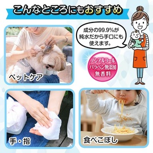 【ふるさと納税】アラクリーネ 水99.9%ウエットシート (65枚×8P)×6袋