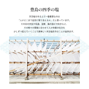 【 小豆島 】【予約商品】太陽と風がつくる豊島の海を丸ごととじ込めた塩（夏しおと冬しお）※2026年2月より随時発　塩 しお 天日塩 調味料 豊島 香川 香川県 土庄 土庄町 