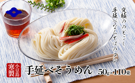 【 小豆島 】手延べそうめん（太口）50g×110束 手延べ そうめん 素麺 小豆島 土庄町 麺 細うどん