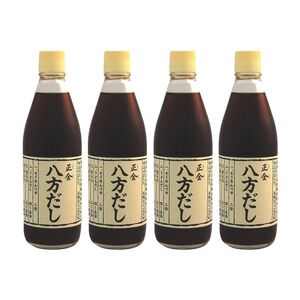 小豆島 桶(こが)仕込 天然醸造 正金醤油 八方だし 360ml 4本入