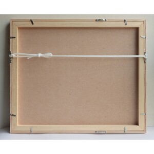 池上夏生 額付き高級プリント ”枇杷の花といたち”