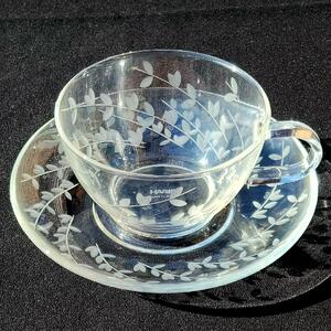 耐熱カップ&ソーサー(透明)オリーブの恵み