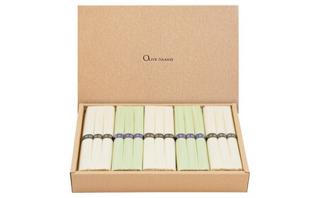 小豆島手延素麺 2種セット 1.5kg 紙箱 【特級品黒帯×18オリーブ素麺×12】(50g×30束)