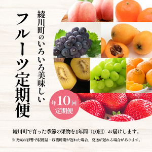綾川町のいろいろ美味しいフルーツ定期便（年10回）