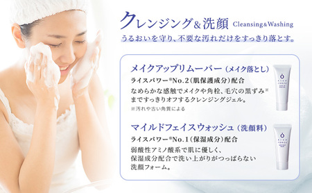 ライスフォース トラベルセット スキンケア 化粧水 美容液 クリーム メイク落とし 洗顔料