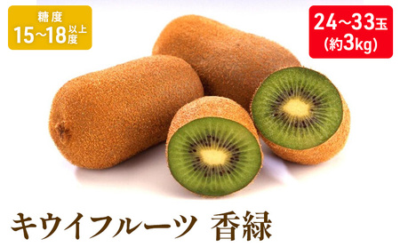 キウイフルーツ「香緑」約3kg_キウイフルーツ 果物詰合せ くだもの