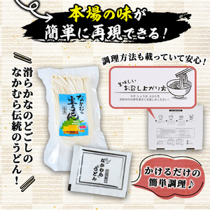 「なかむらうどん」＜つゆ付＞ 半生うどんセット(12食分・300g×4袋)  まんのう町 特産品 本場 讃岐 讃岐うどん 半生 小麦 麺 粉もの さぬき 常温 常温保存 【man144】【なかむら】