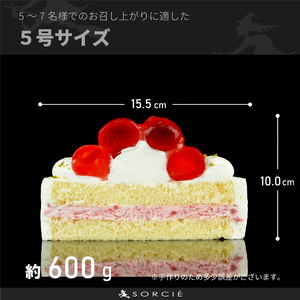 【着日指定可】ケーキ 苺 の ジュレ玉 クリームケーキ 5号 直径16cm 4人～6人分 600g 【単品（ローソクのみ）】 スイーツ ギフト いちご 誕生日ケーキ | デザート ケーキ お菓子 洋菓子 冷凍 着日指定 お誕生日 誕生日 ギフト お祝い 愛媛県 松山市【IT029】