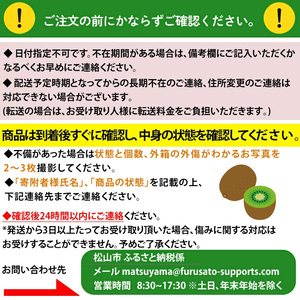 家庭用 キウイフルーツ ヘイワード 約1.5kg 愛媛県産 【1月上旬~2 月下旬頃発送予定】 【MCF017】
