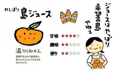 みかんジュース 希望の島 みかんジュース 「丸しぼり果汁」 250ml×6本 飲み比べ 【FT0011】