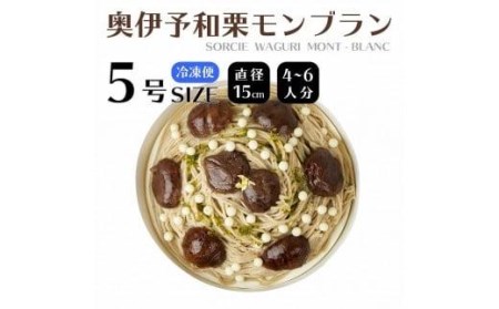 【着日指定可】和栗モンブランケーキ 5号【直径16cm：4～6人分】 | デザート ケーキ モンブラン お菓子 洋菓子 冷凍 着日指定 お誕生日 誕生日 ギフト お祝い 愛媛県 松山市【IT0011】