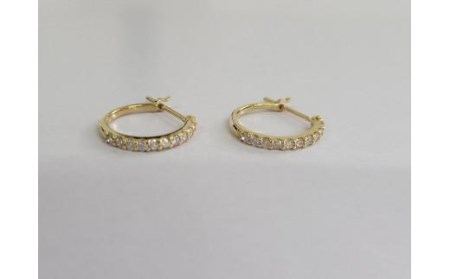 K18ダイヤ0.20ct ハーフエタニティ フープ ピアス| ピアス プラチナ ピアス ジュエリー ピアス アクセサリー ピアス ジュエリー フープピアス プラチナ 母の日 記念日 プレゼント【JP0362_x011】【JP0362_x011】