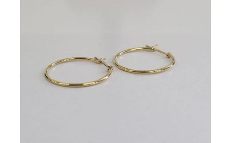 K18 パイプフープ 1mm×20mm ピアス アクセサリー ピアス ジュエリー アクセサリー ジュエリー ピアス【JP056_x】【JP056_x】