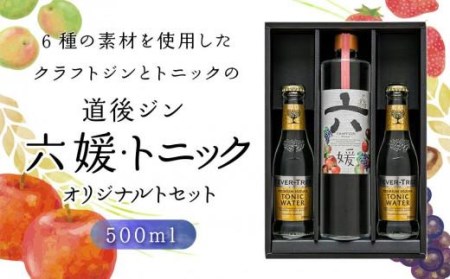 道後ジン 六媛・トニックセット（G6-500） 道後 お中元 おすすめ 人気 ギフト お祝い 酒 飲み比べ 愛媛県 松山市【MG051_x】