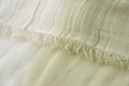 草木染 オーガニックコットン ストール 半染め（グリーン）【I000360G】