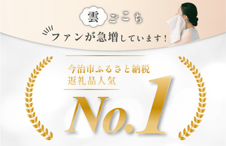 （今治タオルブランド認定）雲ごこちフェイスタオル ２枚セット　グレー　ふわふわ ふかふか 今治タオル  [IA05010FT2GY]