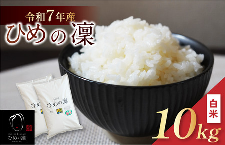 【令和7年産】【2025年11月10日から順次発送】今治産 米（ひめの凜）10kg【VB01580k10】米 お米 コメ おこめ 白米 精米 ごはん ご飯 ひめの凜 愛媛県産 今治産 米