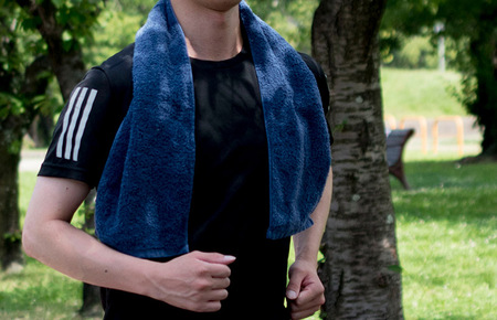 今治ベーシックタオル　マフラータオル　3枚セット（ブラック） [I002110TM3BK]