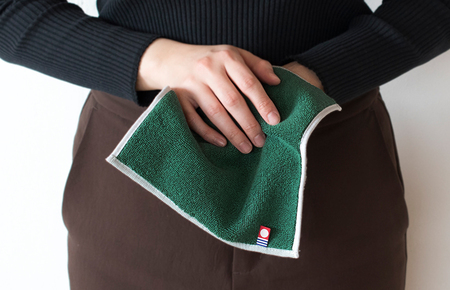 キャンバスタオル　ハンカチ　3枚セット（ネイビー）[I002150HT3NV]