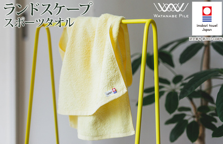 （今治タオルブランド認定）ランドスケープスポーツタオル １枚 イエロー 今治タオル スポーツタオル [IA05210Y]